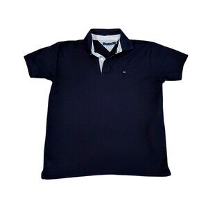 Tommy Hilfiger Polo Shirt Mens Small Blue Casual Short Sleeve XL